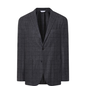 Galles Checked Single-Breasted Blazer