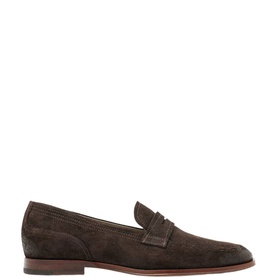 Jules Stitch Suede Loafers