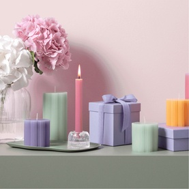 Fleur Vert Pillar Candle
