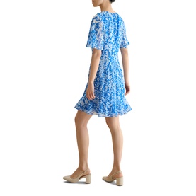 Iona Floral Mini Flared Dress