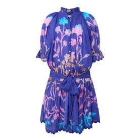 Majorelle Tie-Dye Mini Shirt Dress