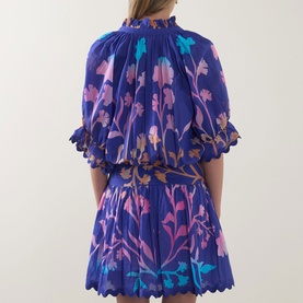 Majorelle Tie-Dye Mini Shirt Dress