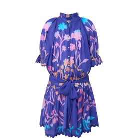 Majorelle Tie-Dye Mini Shirt Dress