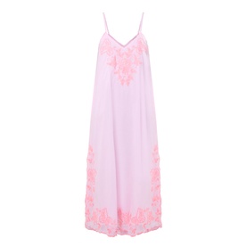 Butterfly Embroidered Slip Dress