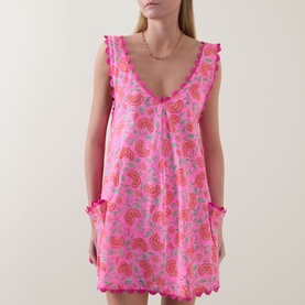 Belted Floral Mini Dress