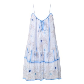 Mirror Embroidered Mini Dress