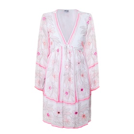 Mirror Embroidered Floral Mini Dress