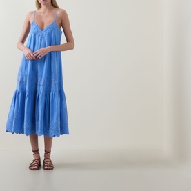 Embroidered Slip Dress