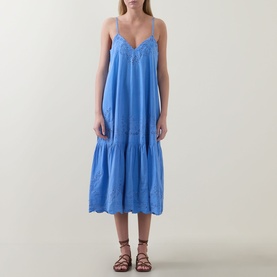 Embroidered Slip Dress