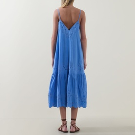 Embroidered Slip Dress