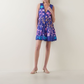 Majorelle Tie-Dye Mini Dress