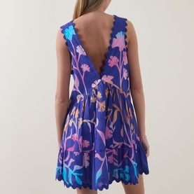 Majorelle Tie-Dye Mini Dress