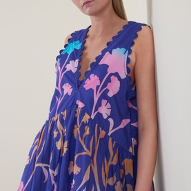 Majorelle Tie-Dye Mini Dress