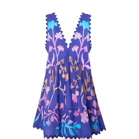 Majorelle Tie-Dye Mini Dress