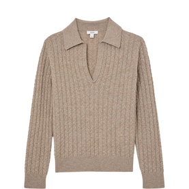 Millie Cable Knitted Collared Sweater