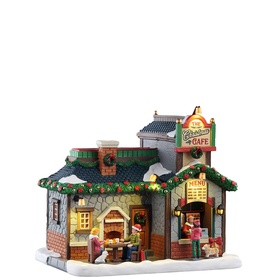 The Christmas Caf&eacute; LED Building 17cm