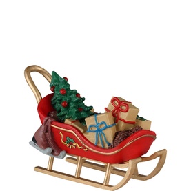 Vintage Christmas Sleigh Figurine 5cm