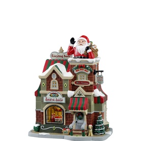 The Santa Shop LED Building 24cm
