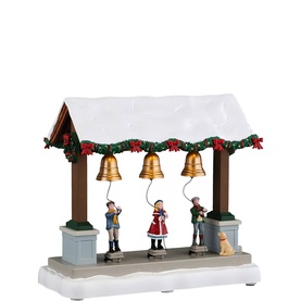 Christmas Bells Are Ringing Animated Scene 19cm
