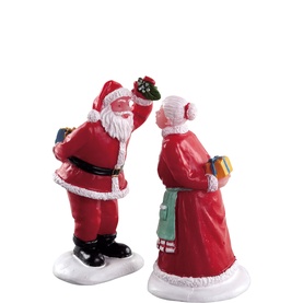 Under the Mistletoe Figurines Set of Two
