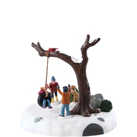 Tire Swing Twirl Animated Scene 16cm