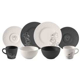 Manufacture Rock Blanc Mickey Mouse 8-Piece Breakfast Set