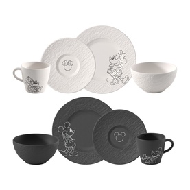 Manufacture Rock Blanc Mickey Mouse 8-Piece Breakfast Set
