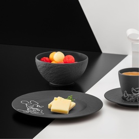 Manufacture Rock Mickey Mouse Breakfast/Dessert Plate 2-Piece Set