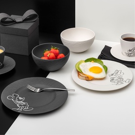 Manufacture Rock Mickey Mouse Breakfast/Dessert Plate 2-Piece Set