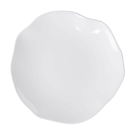 Villeroy & Boch Pura Bread Plate in white bone porcelain with an organic wavy rim