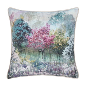 Whispering Cushion Woods Green/Pink