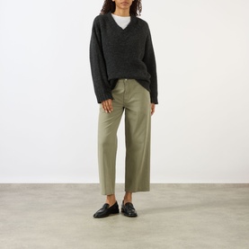 Stovepipe Mid-Rise Straight Leg Ankle Jeans