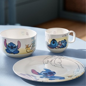 Disney Stitch Children's 3-Piece Crockery Set