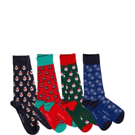 Christmas Mail 4-Pack Socks Box