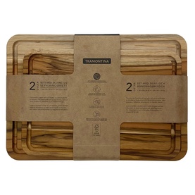 Teak Cutting Board Two-Piece Set