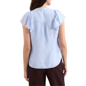Aleasha Scallop Trim Blouse