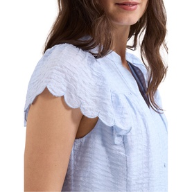 Aleasha Scallop Trim Blouse