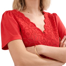 Freya Floral Scalloped T-Shirt