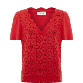Freya Floral Scalloped T-Shirt