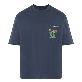 Floral Logo Pocket T-Shirt