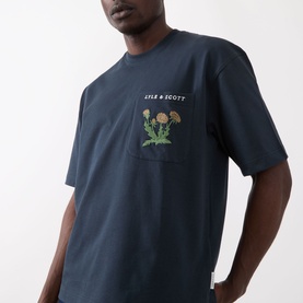 Floral Logo Pocket T-Shirt