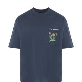 Floral Logo Pocket T-Shirt