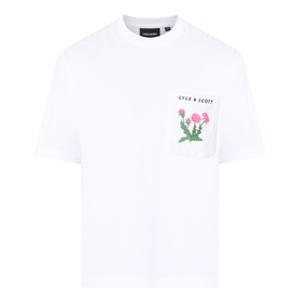 Floral Logo Pocket T-Shirt