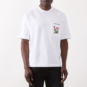 Floral Logo Pocket T-Shirt