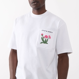 Floral Logo Pocket T-Shirt