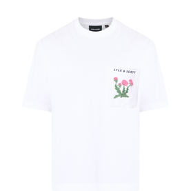 Floral Logo Pocket T-Shirt