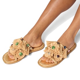 Roxie Raffia Sandals