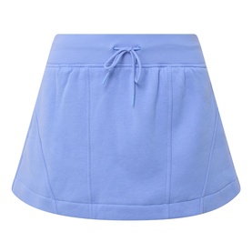 Spanx BoostUp Skort 15" in Hyacinth, mini-length cotton-blend skort with drawstring elasticated waistband and side pockets