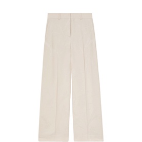 Ottie Mid-Rise Jacquard Wide Leg Trousers