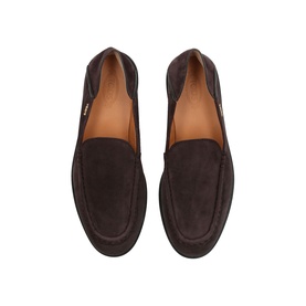 Logo Suede Loafers